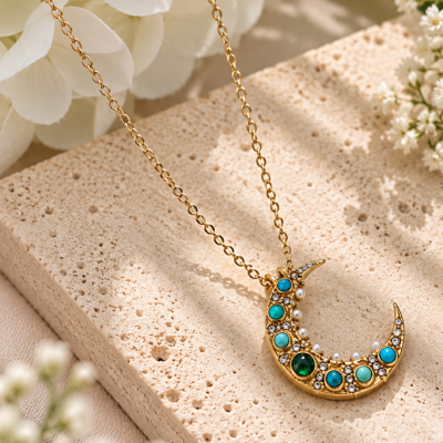 Beatriz Crescent Necklace