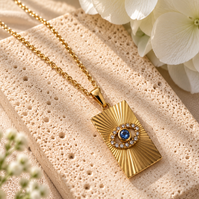 Nazar Sunburst Pendant Necklace