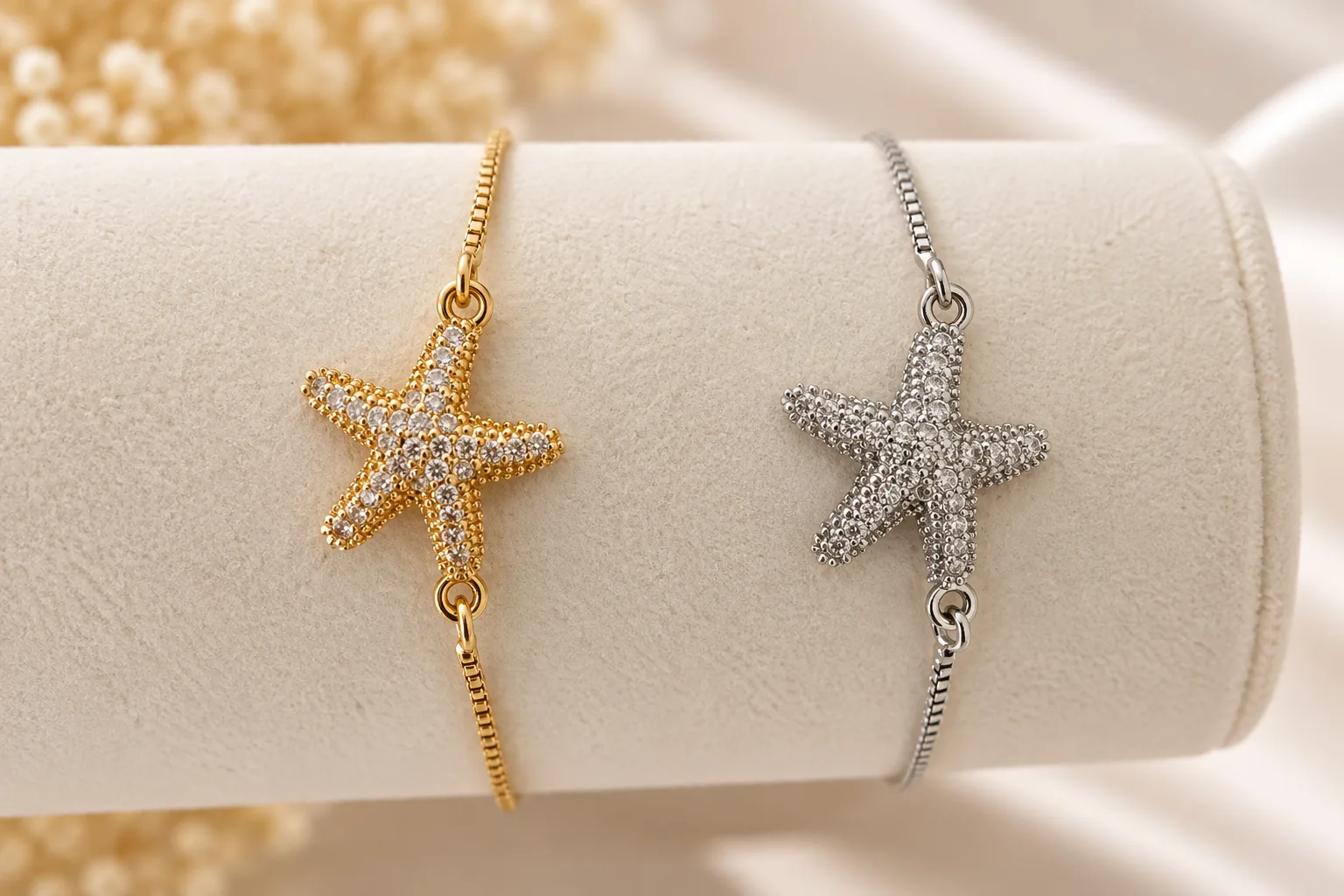 Silver Sparkle Starfish Bracelet - Image 3
