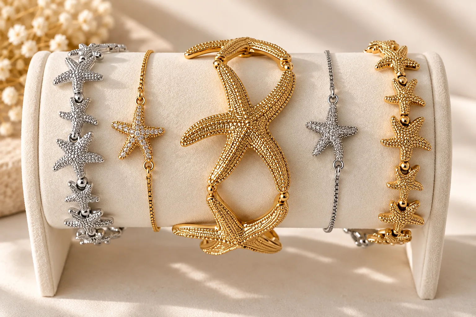 Silver Sparkle Starfish Bracelet - Image 5