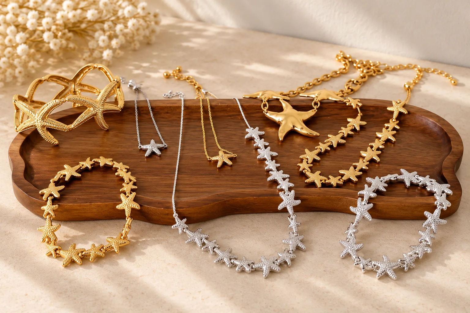 Silver Sparkle Starfish Bracelet - Image 4