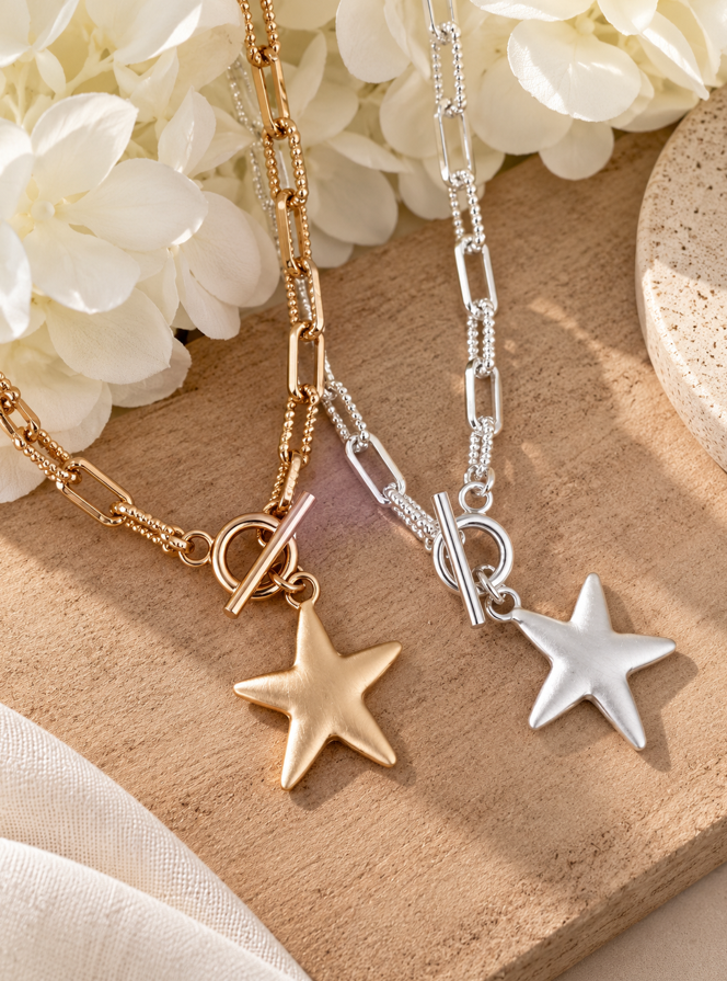 Estelle Silver Star Pendant Necklace - Image 4