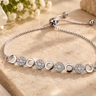Silver — Halo Sparkle Bracelet
