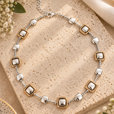 Estelle Mixed Metal Necklace