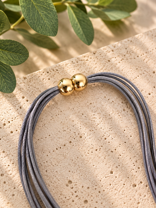 Serena Gold Sculptural Pendant Necklace - Image 3
